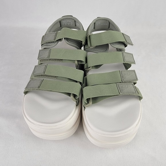 Nike Icon Classic Sandal Women 8 Light Army Jade Green DH0224-301 Platform - Picture 2 of 7
